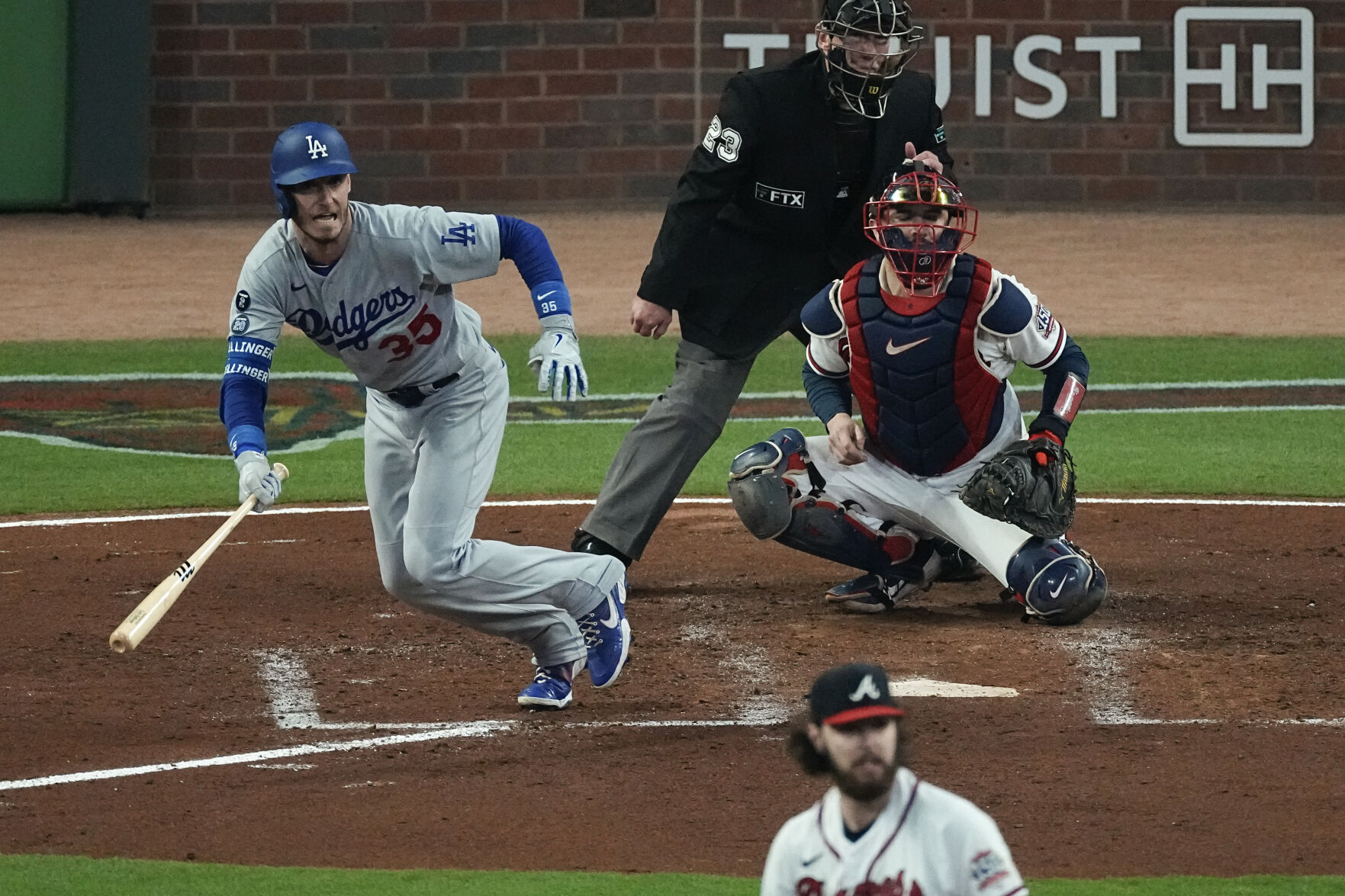NLCS Dodgers Braves Baseball